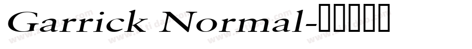Garrick Normal字体转换